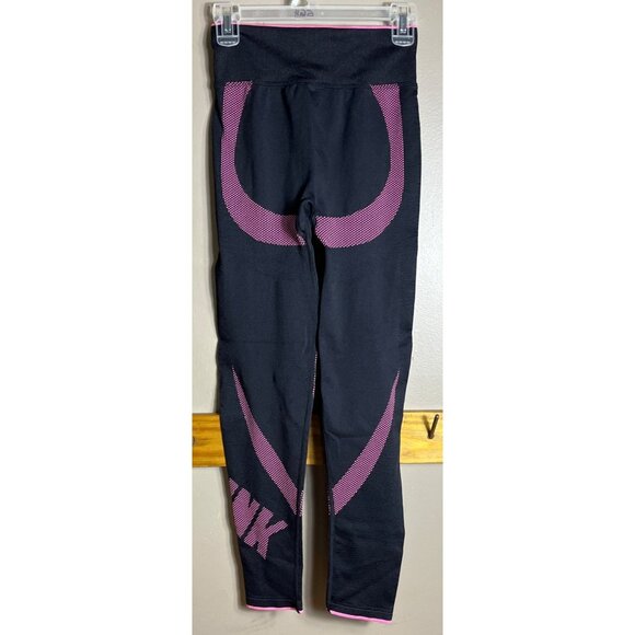 Victoria's Secret Pink Active Leggings Black Compression Activewear Womens M - Picture 2 of 9